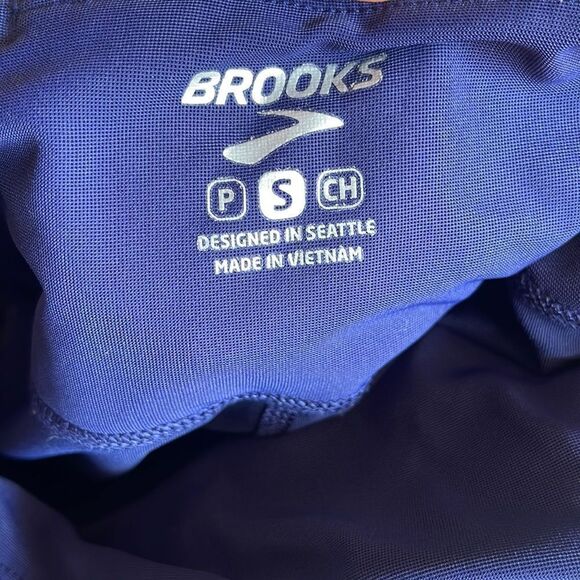 BROOKS Cropped Running/Performance Leggings Blue S - Picture 4 of 5